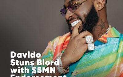 Davido Stuns Blord with $5 Million Endorsement Deal