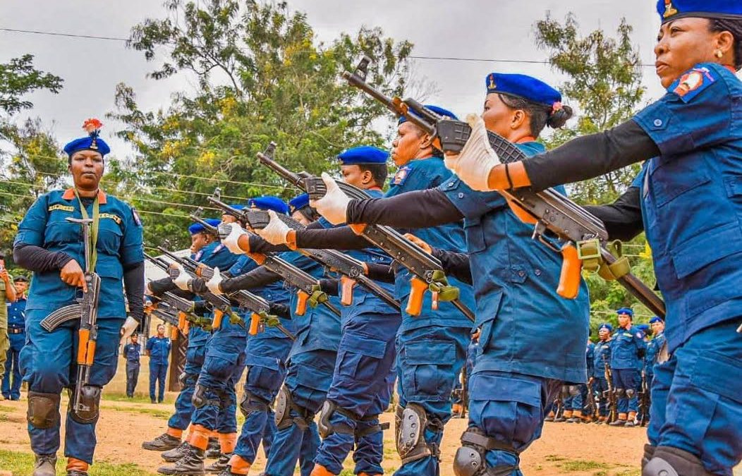 Ten suspects are paraded by the NSCDC for oil theft and river vandalism